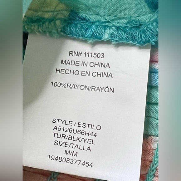 Lily Rose Tropical Crop Top Size M - Picture 7 of 8